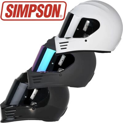 Simpson Speed Helmet - Lightweight, Full Face, Black, ECE 2205 Simpson Speed Helmet - Lightweight, Full Face, Black, ECE 2205
