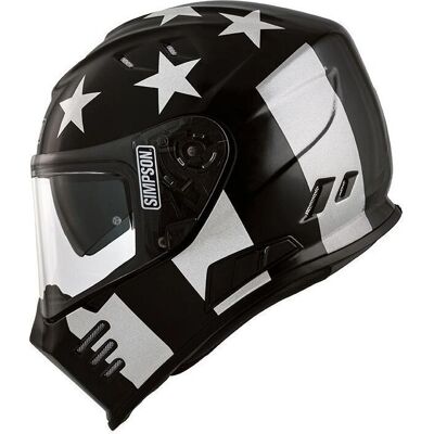 Casque moto intégral Simpson Venom Stingrae Noir S - Publicité Casque moto intégral Simpson Venom Stingrae Noir S - Publicité