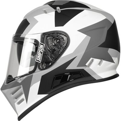 Simpson Venom Full Face Helmet Grey/Charcoal - M Simpson Venom Full Face Helmet Grey/Charcoal - M