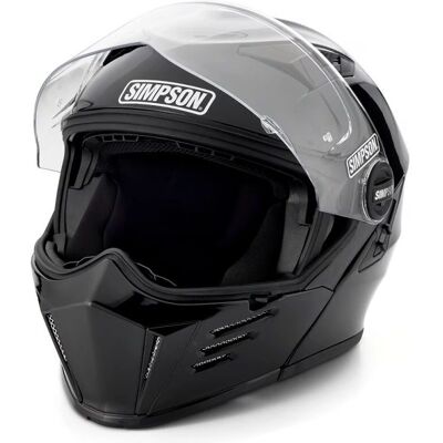 Casco Simpson Darksome 22.06 - Negro, abatible, ECE 22.06, Unisex Casco Simpson Darksome 22.06 - Negro, abatible, ECE 22.06, Unisex