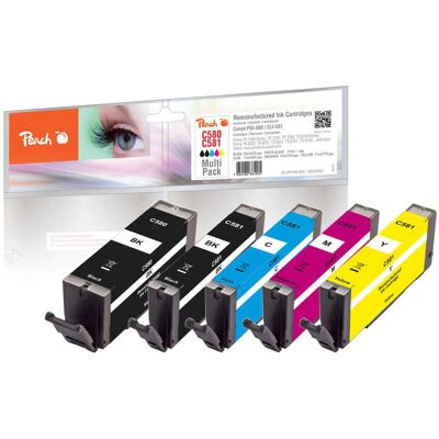 Peach PI100-356 Tintenpatrone - 5er Pack - Kompatibel Canon Standardleistung Peach PI100-356 Tintenpatrone - 5er Pack - Kompatibel Canon Standardleistung