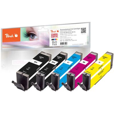 Peach PI100-378 Tintenpatrone - Hochleistungsschwarz, Cyan, Magenta, Gelb Peach PI100-378 Tintenpatrone - Hochleistungsschwarz, Cyan, Magenta, Gelb