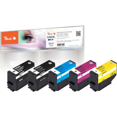 Cartuccia d'inchiostro Peach PI200-773 - Alta resa - Nero, Ciano, Magenta, Nero foto, Giallo Cartuccia d'inchiostro Peach PI200-773 - Alta resa - Nero, Ciano, Magenta, Nero foto, Giallo