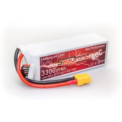 Swaytronic 6S 22.2V 3300mAh 60C/120C XT90 - Batterie - Publicité Swaytronic 6S 22.2V 3300mAh 60C/120C XT90 - Batterie - Publicité