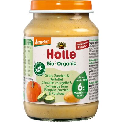 Holle Organiczne Jedzenie Warzywne dla Niemowląt - Dynia, Cukinia, Ziemniaki Holle Organiczne Jedzenie Warzywne dla Niemowląt - Dynia, Cukinia, Ziemniaki