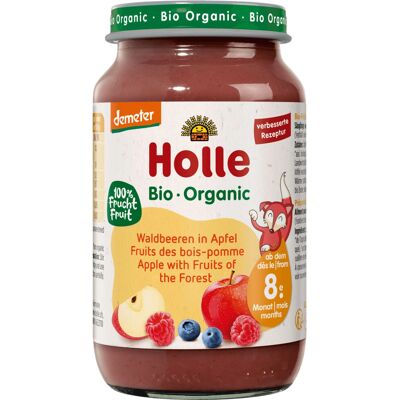 Comida para bebé Holle - 8+ meses - Puré de frutas - 220g Comida para bebé Holle - 8+ meses - Puré de frutas - 220g
