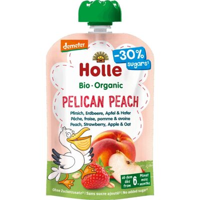 Holle - 183004 - Maçã - Pêssego - Aveia - purê para bebê Holle - 183004 - Maçã - Pêssego - Aveia - purê para bebê