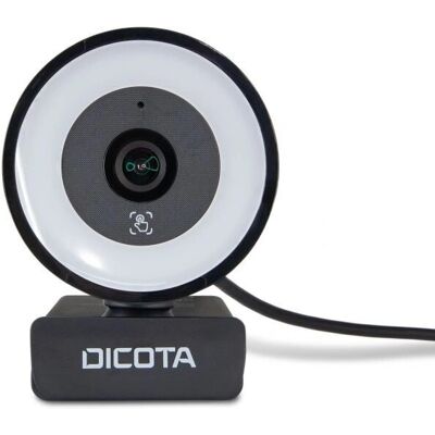 Dicota D32066 Webcam - 5 MP, Ringlight, USB 2.0 - Webcam Dicota D32066 Webcam - 5 MP, Ringlight, USB 2.0 - Webcam