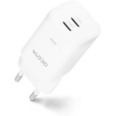 DICOTA - D32182 - GaN - 2-Port USB-C - Wandlader DICOTA - D32182 - GaN - 2-Port USB-C - Wandlader