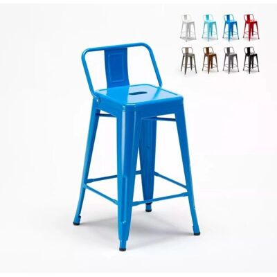 AHD Amazing Home Design Sgabello Steel Top - Blu Navy Industriale AHD Amazing Home Design Sgabello Steel Top - Blu Navy Industriale