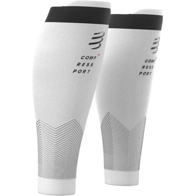 Compressport R2V2 White Calf Sleeves - Running & Multisport Compressport R2V2 White Calf Sleeves - Running & Multisport