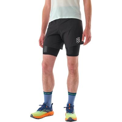 Shorturi de trail negri Compressport T1 Shorturi de trail negri Compressport T1