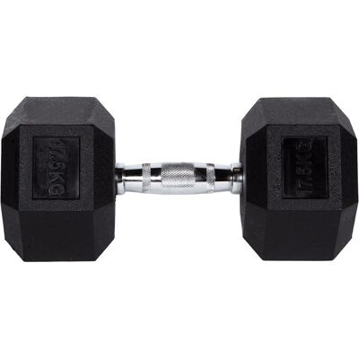 Fitcom - Hex Hantel - 17,5 kg - Gummi - Hantel Fitcom - Hex Hantel - 17,5 kg - Gummi - Hantel