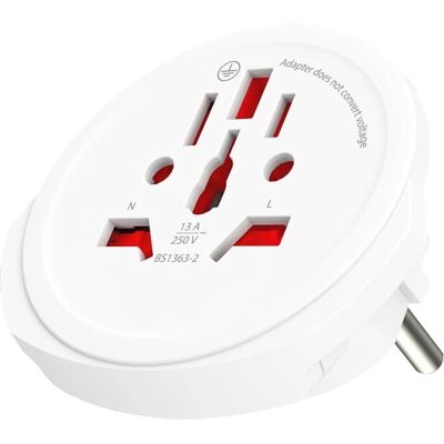 Skross World to Europe Travel Adapter - White Skross World to Europe Travel Adapter - White