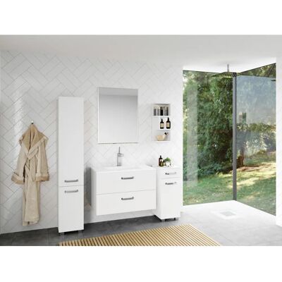 WELLTIME Cosmo Badmöbel - Modern, Tür wechselbar, 2 Fächer WELLTIME Cosmo Badmöbel - Modern, Tür wechselbar, 2 Fächer
