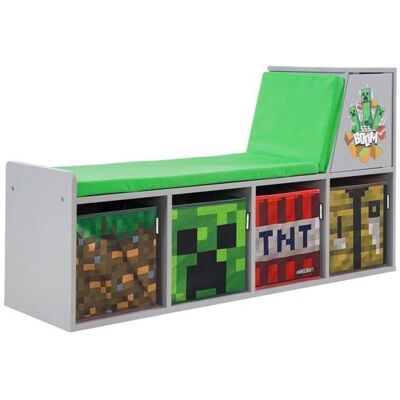 roba Sitzbank und Leseregal - 119x30x60cm - Grau roba Sitzbank und Leseregal - 119x30x60cm - Grau