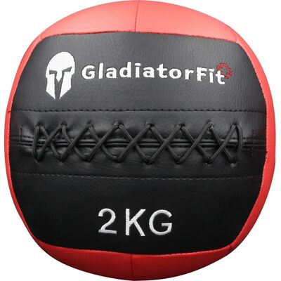GladiatorFit GL-7640344753328 - Widerstand Wandball - 2kg Rot GladiatorFit GL-7640344753328 - Widerstand Wandball - 2kg Rot