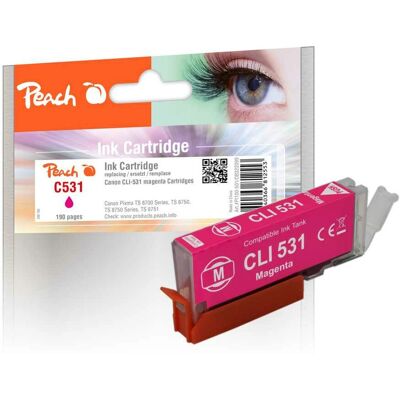Peach Canon Magenta Tintenpatrone - Modell PI100-501, Standardausbeute Peach Canon Magenta Tintenpatrone - Modell PI100-501, Standardausbeute