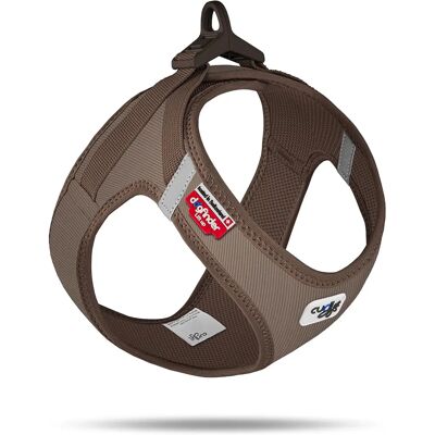 Curli Brown Small Dog Harness with Clasp - Lightweight Breathable Air-Mesh Curli Brown Small Dog Harness with Clasp - Lightweight Breathable Air-Mesh