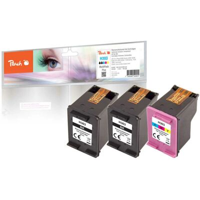 Peach PI300-892 Blækpatroner - Cyan, Magenta, Gul - 3 stk Peach PI300-892 Blækpatroner - Cyan, Magenta, Gul - 3 stk
