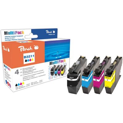 Peach PI500-273 Tintenpatronen - 4er Pack Schwarz Cyan Magenta Gelb Peach PI500-273 Tintenpatronen - 4er Pack Schwarz Cyan Magenta Gelb