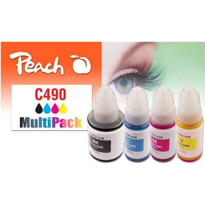 Cartouche d'encre Peach PI100-438 - Pack de 4 - Noir, Cyan, Magenta, Jaune - Cartouche d'encre - Publicité Cartouche d'encre Peach PI100-438 - Pack de 4 - Noir, Cyan, Magenta, Jaune - Cartouche d'encre - Publicité