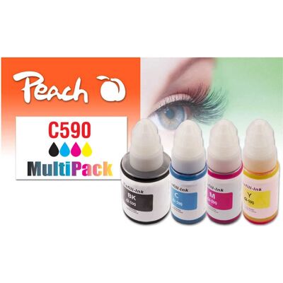 Peach PI100-440 Tintenpatrone - 4 Stück, Schwarz, Cyan, Magenta, Gelb Peach PI100-440 Tintenpatrone - 4 Stück, Schwarz, Cyan, Magenta, Gelb