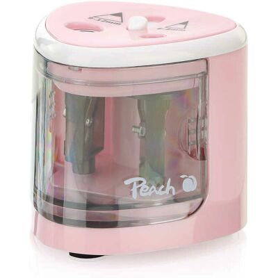 Peach PO102 Elektrischer Bleistiftspitzer - Zwei Löcher Peach PO102 Elektrischer Bleistiftspitzer - Zwei Löcher