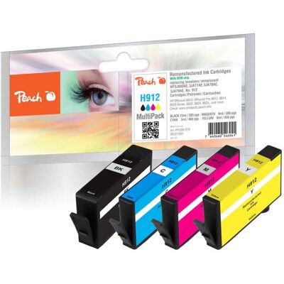 Peach PI300-970 Tintenpatronen - 4 Stück - Standardleistung - Schwarz, Cyan, Magenta, Gelb Peach PI300-970 Tintenpatronen - 4 Stück - Standardleistung - Schwarz, Cyan, Magenta, Gelb