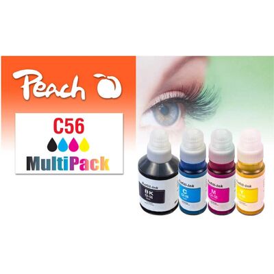 Peach Cartouche d'encre 4 pcs - Compatible Débit standard Noir Cyan Magenta Jaune - Cartouche d'encre Peach Cartouche d'encre 4 pcs - Compatible Débit standard Noir Cyan Magenta Jaune - Cartouche d'encre