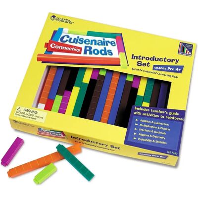 Learning Resources Interlocking Plastic Cuisenaire Rods - Introductory Set Learning Resources Interlocking Plastic Cuisenaire Rods - Introductory Set