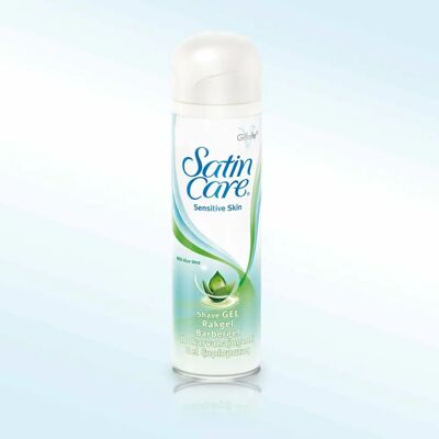 Gillette Satin Care Sensitiv Huds Barbergel (200ml) Gillette Satin Care Sensitiv Huds Barbergel (200ml)
