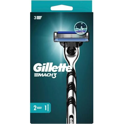 Gillette Mach3 Aparat de ras - Aparat de ras manual pentru bărbați Gillette Mach3 Aparat de ras - Aparat de ras manual pentru bărbați