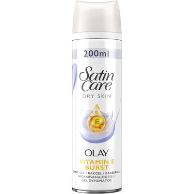 Gillette Satin Care Olay Vitamiini E Burst Shaving Gel - Naiset - 200 ml Gillette Satin Care Olay Vitamiini E Burst Shaving Gel - Naiset - 200 ml