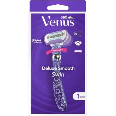 Ξυριστική μηχανή Gillette Venus Deluxe Smooth Swirl - Για γυναίκες Ξυριστική μηχανή Gillette Venus Deluxe Smooth Swirl - Για γυναίκες