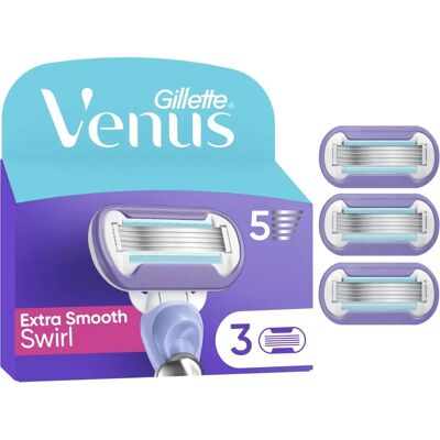 Gillette Venus Swirl Razor Blades 3 Pack - Razors Gillette Venus Swirl Razor Blades 3 Pack - Razors
