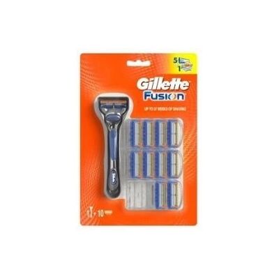 Rasoio Gillette Fusion5 - 11 Testine di Ricambio, Blu, Grigio Rasoio Gillette Fusion5 - 11 Testine di Ricambio, Blu, Grigio