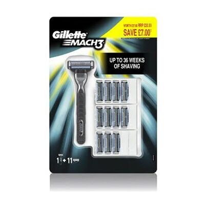Gillette Mach 3 Borotva - 12 Cserepengék Gillette Mach 3 Borotva - 12 Cserepengék