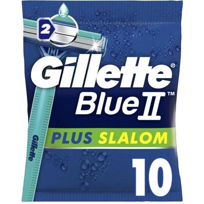 Gillette Blue II Plus Slalom - Lama Usa e Getta x10 Gillette Blue II Plus Slalom - Lama Usa e Getta x10