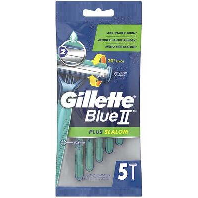 Gillette Blue II Plus Slalom Gillette Rasoir Descartável - Homens Gillette Blue II Plus Slalom Gillette Rasoir Descartável - Homens