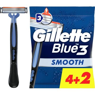 Gillette Blue3 Liscia Blu - Lame per Rasatura Gillette Blue3 Liscia Blu - Lame per Rasatura