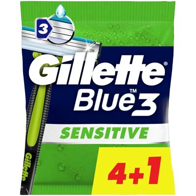 Gillette Blue 3 Sensitive Lâmina de Barba Descartável - Homem Gillette Blue 3 Sensitive Lâmina de Barba Descartável - Homem