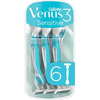 Gillette Venus 3 Sensitive Disposable Razors - Women Gillette Venus 3 Sensitive Disposable Razors - Women