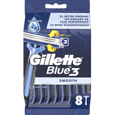 Gillette Blue 3 - Rasoirs - Contours du visage - Publicité Gillette Blue 3 - Rasoirs - Contours du visage - Publicité