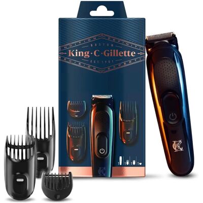 King C. Gillette Men's Cordless Beard Trimmer - Includes 3 Interchangeable Clogs King C. Gillette Men's Cordless Beard Trimmer - Includes 3 Interchangeable Clogs