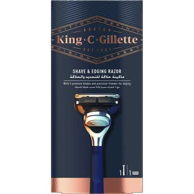 Gillette King C. Gillette Maquinilla de afeitar - Herramienta de cuidado masculino Gillette King C. Gillette Maquinilla de afeitar - Herramienta de cuidado masculino
