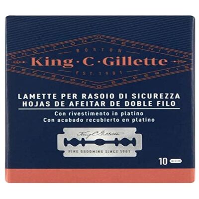 Lâminas de Barbeador de Dupla Face King C Gillette - Lâminas Lâminas de Barbeador de Dupla Face King C Gillette - Lâminas
