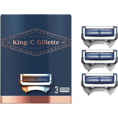 Lames de Rasoir Gillette King C. Gillette Sensibles - Lames de Rasage - Publicité Lames de Rasoir Gillette King C. Gillette Sensibles - Lames de Rasage - Publicité