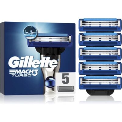 Gillette Mach3 Turbo - Ostrza 5 szt. Gillette Mach3 Turbo - Ostrza 5 szt.