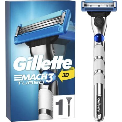 Gillette Mach 3 Turbo Rasoir - Rasoir Gillette Mach 3 Turbo Rasoir - Rasoir